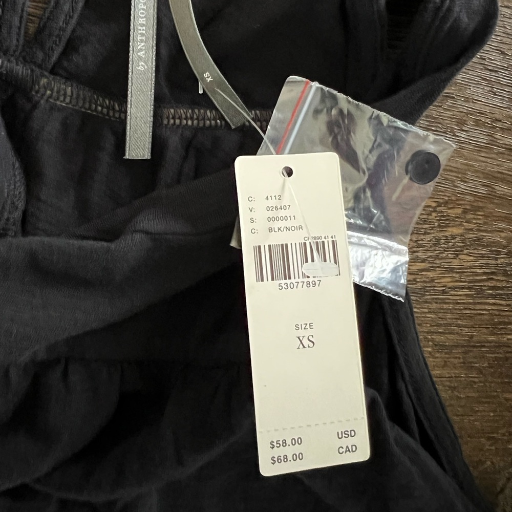 Anthropologie Georgia Tiered Sleeveless Tunic
Babydoll Tank Top Black | XS | NWT - Picture 3 of 6